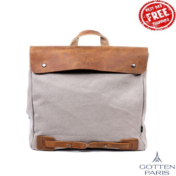 Cooper Convertible Canvas Backpack Ivory Women's Bag - Picture 8 of 9